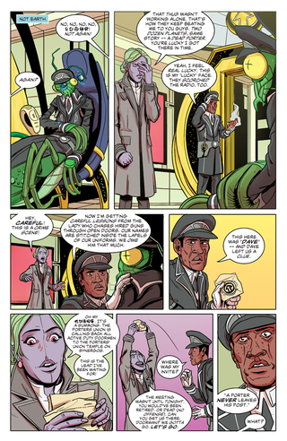 Illustration for article titled A First Look at Heavy Metal's Universe-Hopping New Series, The Doorman
